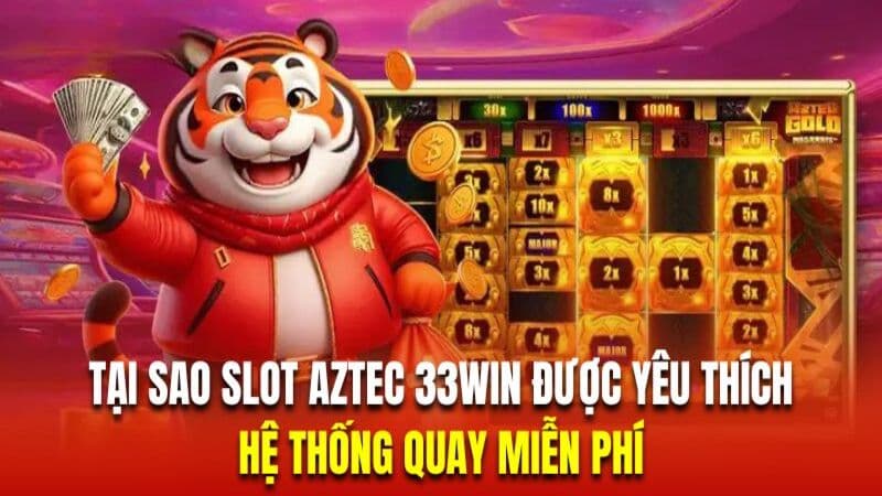 Slot Aztec trang bị hệ thống vòng quay miễn phí không giới hạn 