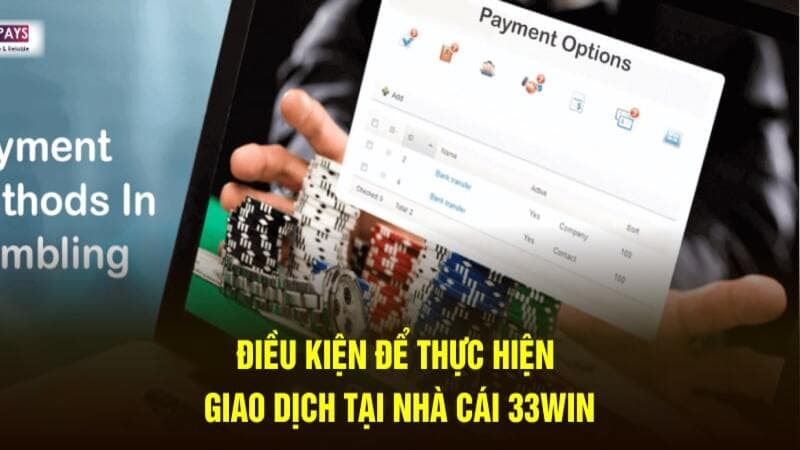 Quy trình rút tiền 33WIN ngắn gọn